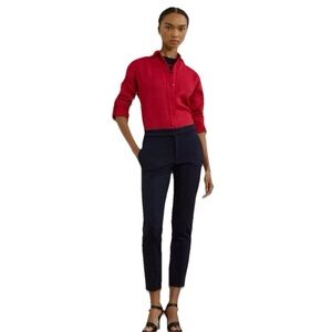 Ralph Lauren Straight Ponte Pant Mid Rise Women’s Blue Size 2